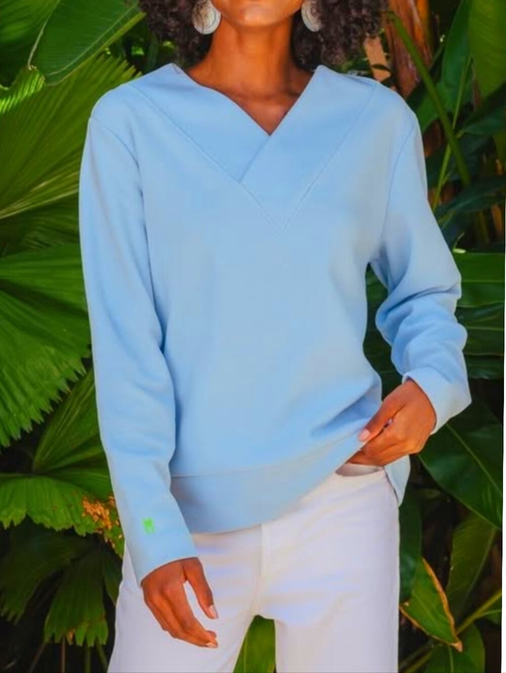 Dudley Stephens The Valley Terry Fleece V-neck